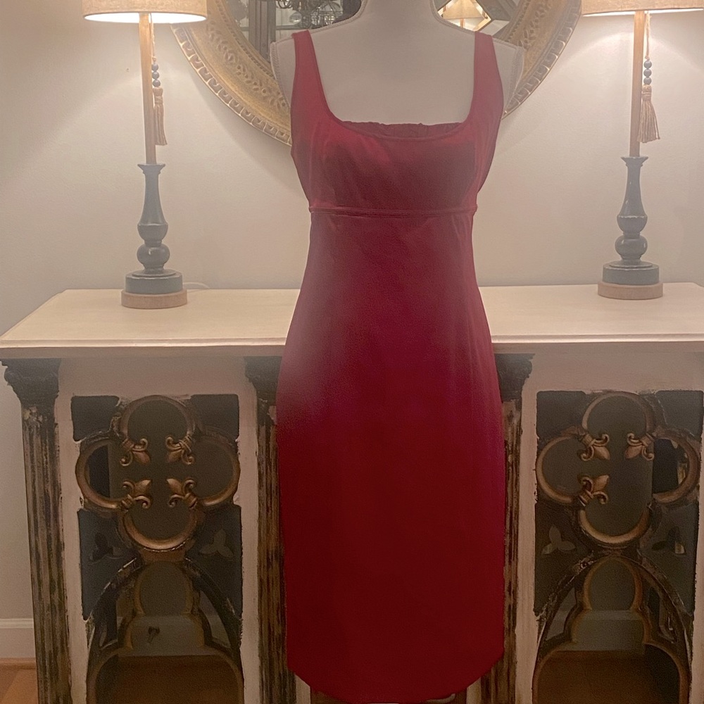 Sexy Little Satiny Ruby Red Cocktail Dress by EXPRESS size 10